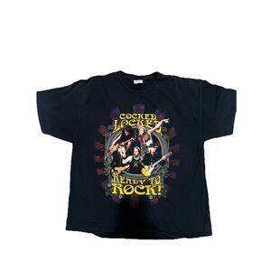 Aerosmith Cocked Locked Ready To Rock 2010 Concert Tour T Shirt XXL Hanes Tag